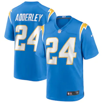 mens nike nasir adderley powder blue los angeles chargers g